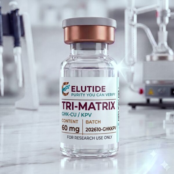 Tri-Matrix GHK-Cu/KPV 60mg research peptide vial - Elutide